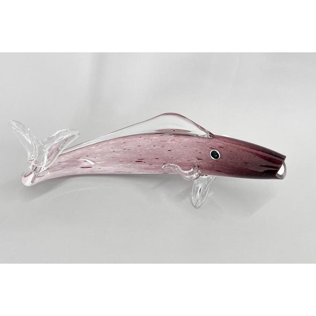 Large Bohemian Glass Fish, 1970s For Sale - Image 10 of 12