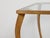 French Mid-Century Gilt Metal Side Table With Square Glass Top and Cabriole Legs For Sale - Image 9 of 10