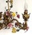 Italian Metal and Porcelain Flower Chandelier, 1940s For Sale - Image 16 of 17