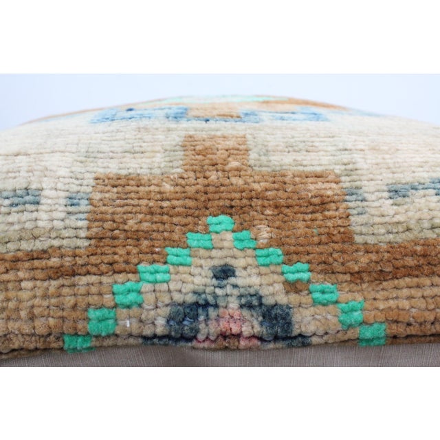 1960s Turkish Kilim Decorative Pillow Cover - 18"x18" For Sale - Image 5 of 13