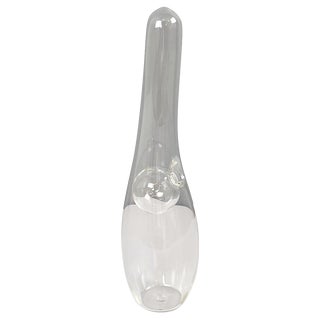 Modern Italian Glass Vase with Irregular Round Shape by Roberto Faccioli, 1990s For Sale