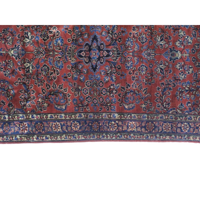 1900s Persian Antique Mohajeran Sarouk - 3'9" X 5'7" For Sale - Image 4 of 6