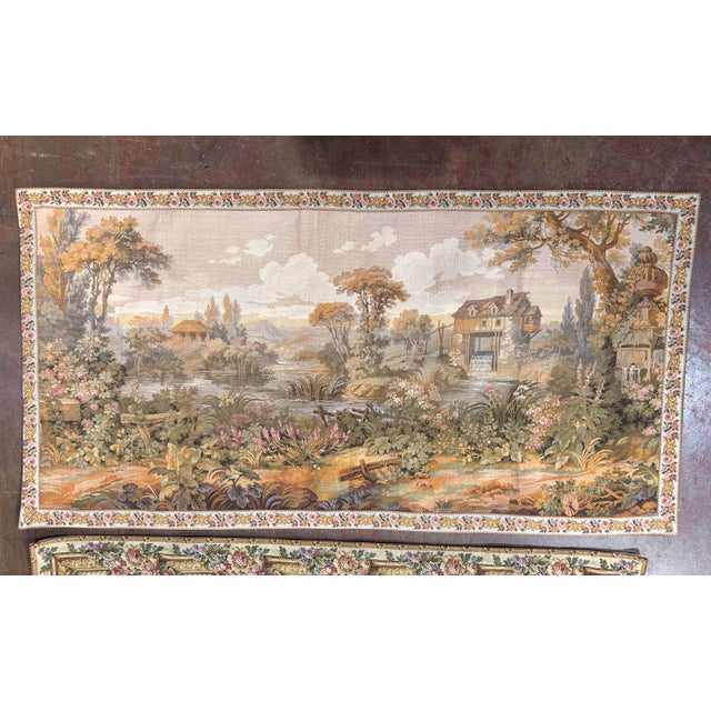 Pair of Late 20th Century French Gobelins-Style Verdure Tapestry Panels For Sale - Image 9 of 18