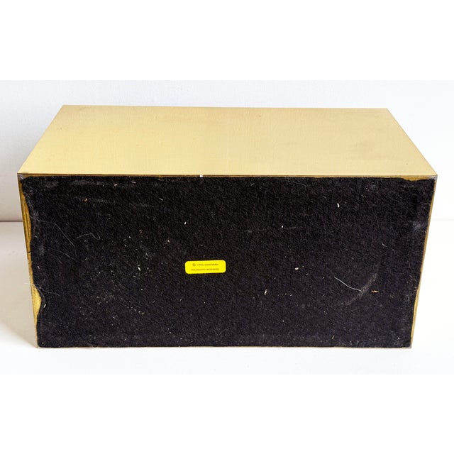 Vintage 1980's Tessellated Stone & Brass Tabletop Storage Box by Chapman For Sale - Image 13 of 15
