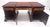 Large Double Pedestal Embossed Leather Top Mahogany Partners Desk MINT For Sale - Image 13 of 14