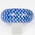 Plastic Christophe Gallard Massive Lucite Bracelet with Blue and Gold Decor For Sale - Image 7 of 9