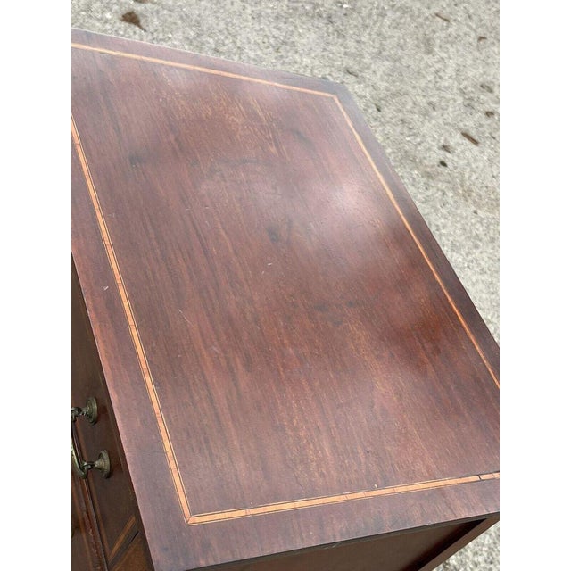 Exwardian Inlaid Mahogany Filing Drawers For Sale - Image 6 of 8