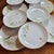 White Gold Rimmed Wildflower Plates- Set of 12 For Sale - Image 8 of 10