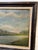 1960s Antique English Oil on Canvas Distant Village For Sale - Image 5 of 7