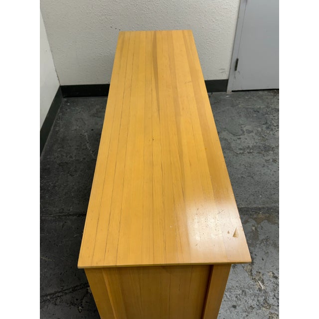 Wood Palliser Natural Maple Wood Finish Dresser With Cupboard For Sale - Image 7 of 12