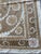 Mid-Century Modern Handmade Neutral Tan Suzani Wall Tapestry 4'4'' X 4'6'' For Sale - Image 3 of 6