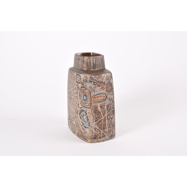 1970s Large Modern Danish Ceramic Baca Vase by Nils Thorsson for Royal Copenhagen, 1970s For Sale - Image 5 of 10