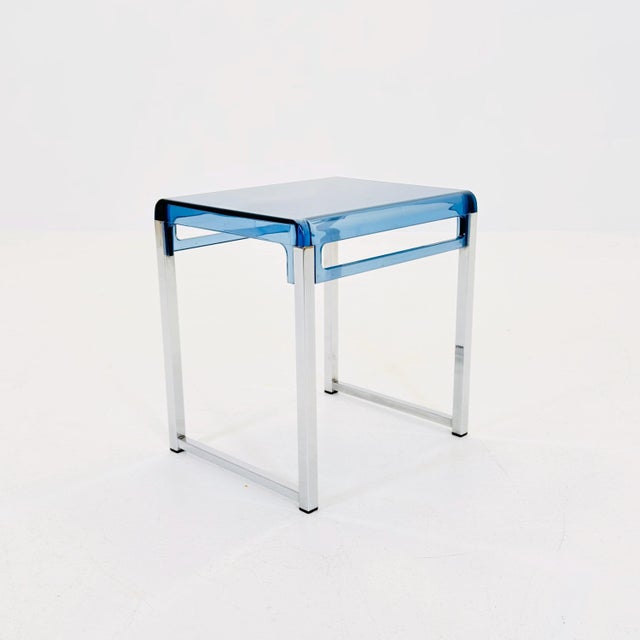 An iconic example of 1970s Space Age design, this original side table by Marc Berthier for Prisunic perfectly captures the...