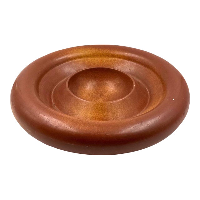 Mid-Century Great Brown Ceramic Centerpiece, Franco Bucci Italy 1970s For Sale