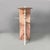 Italian Modern Display Stand in White and Pink Marble, 1970s For Sale - Image 4 of 18