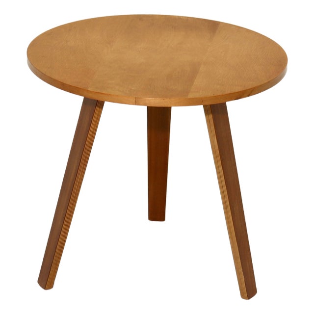 Round Tripod Side Table by Cor Alons for Gouda Den Boer, 1950s For Sale