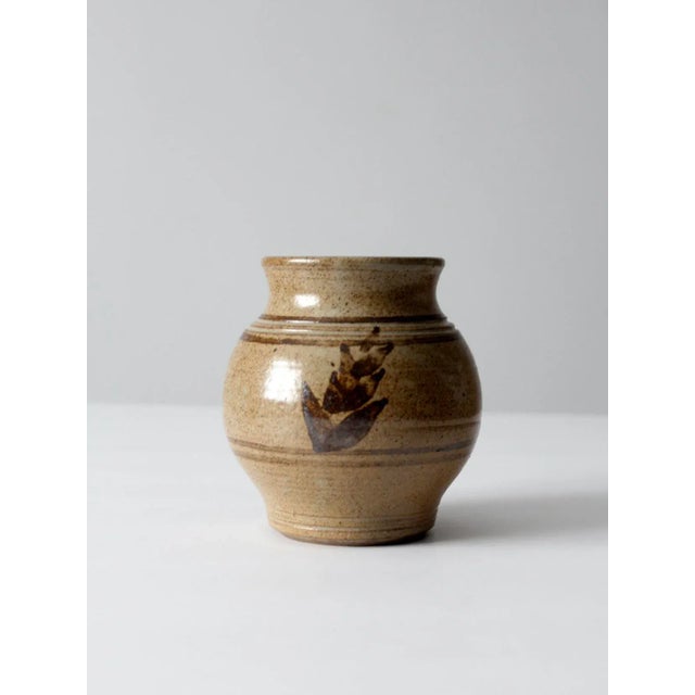 Vintage Studio Pottery Vase For Sale - Image 4 of 10