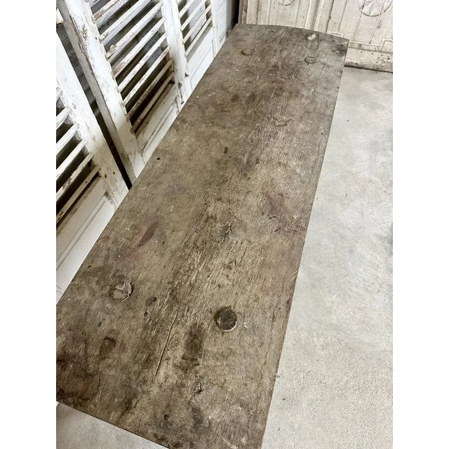 Large Oak Console Table, 1920s For Sale - Image 4 of 7