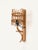 Wonderful pair of mid-century lantern-style sconces in rattan and bamboo. These stylish organic lights are attributed to...