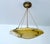 Gold Large Art Deco Pendant Light in Marble Glass, 1930s For Sale - Image 8 of 18