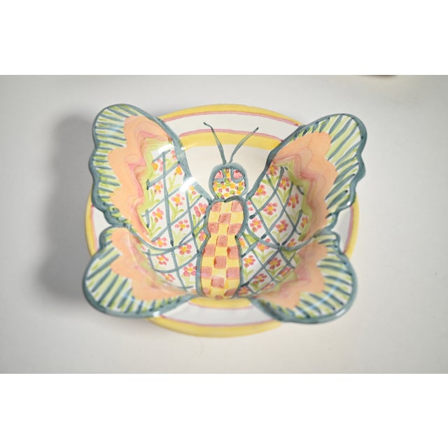 2000 - 2009 MacKenzie-Childs Butterfly Serving Set - 2 pcs For Sale - Image 5 of 10