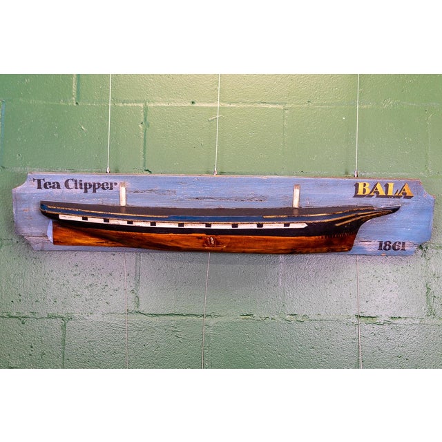 Late 19th-Early 20th Century Pair of Half Hulls Models For Sale - Image 10 of 17