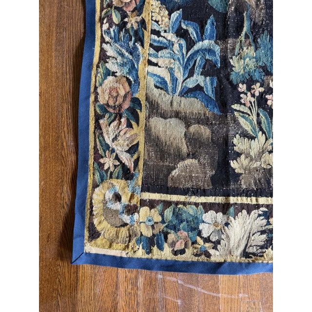 19th Century French Antique Tapestry With Border For Sale - Image 5 of 6