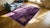 Textile Wonderful Purple Open Field With Unique on the Corner Detail Floral Antique Chinese Art Deco Rug For Sale - Image 7 of 9