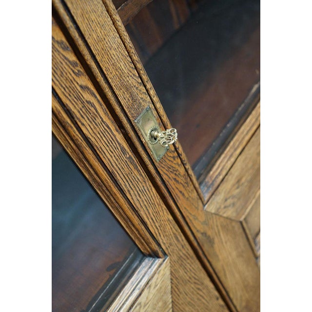 Antique English Oak Bookcase, 1870s For Sale - Image 11 of 18