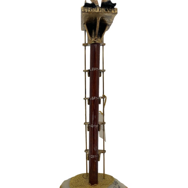 Signed Ronald A. Lee 24k Gold-Plated Clown High Diver Sculpture on Onyx Base, 1983 For Sale - Image 11 of 12