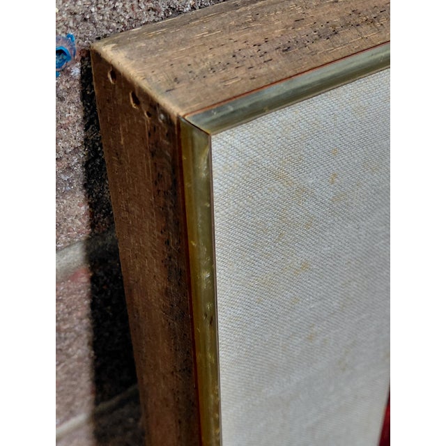 Framed Signed James Akston Acrylic on Board For Sale - Image 9 of 10