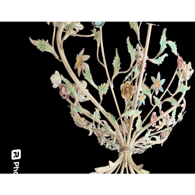 Vintage Chandelier in Metal For Sale - Image 6 of 11