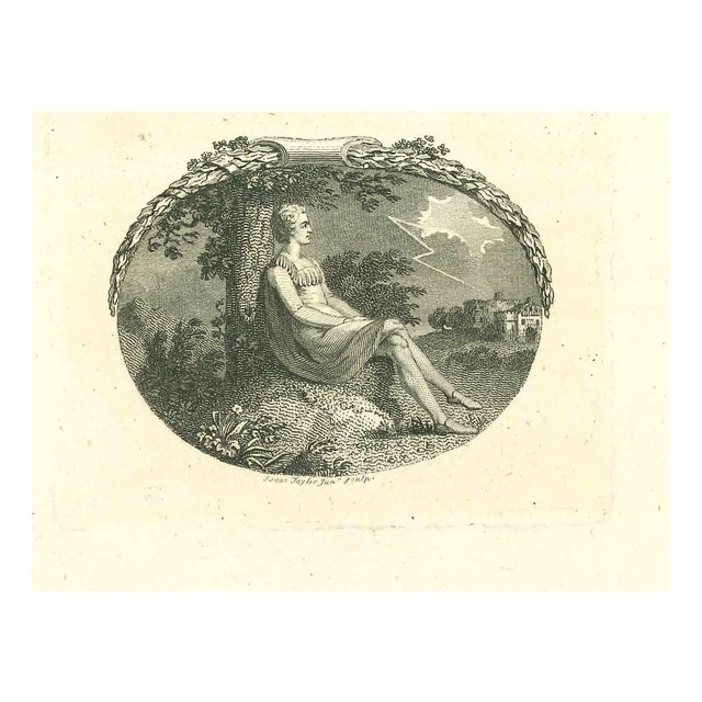Isaac Taylor, The Rest, Original Etching, 1810 For Sale