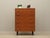 The chest of drawers was made in the 1960s, Danish production. The structure is covered with teak veneer. Legs and handles...