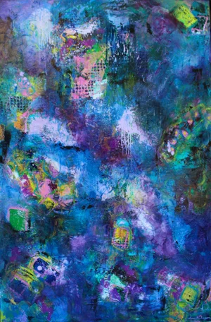 Large Original Abstract Oil Painting, Contemporary Painting by Lisa Finlayson