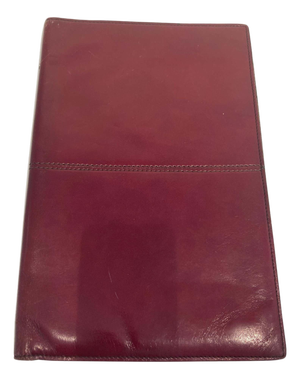 Vintage Leather Stitched Padfolio Bond Street Italy