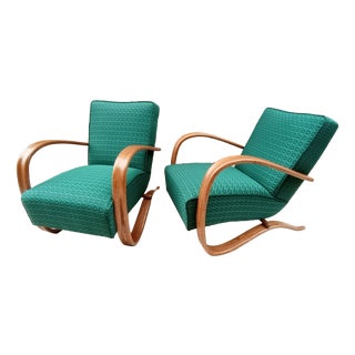 H-269 Armchairs by Jindrich Halabala for Up Zavody, 1930s, Set of 2 For Sale