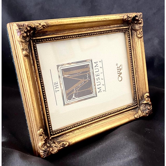 Vintage Carr Museum Series Ornate Giltwood Style Photo Frame 4 X 5 Opening. For Sale - Image 13 of 14