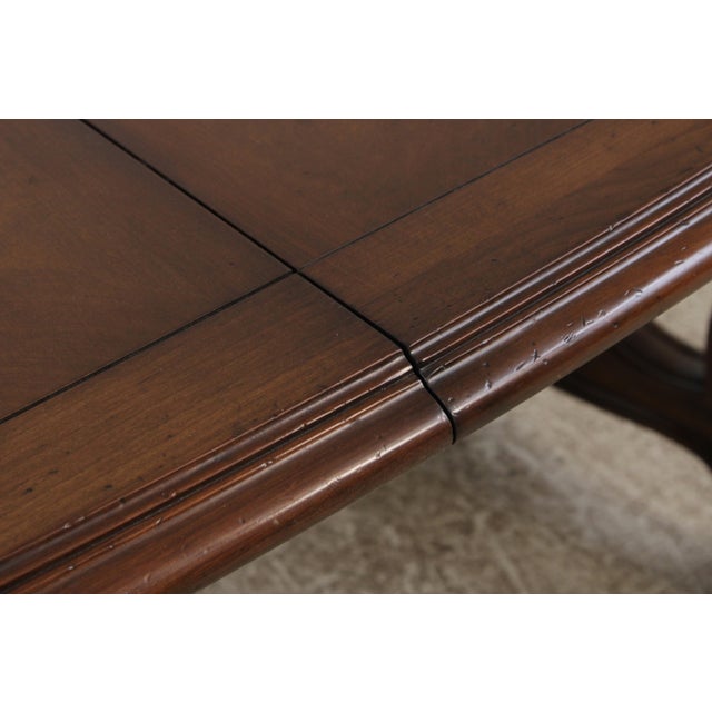 Brown French Louis XIV Style Walnut Dining Table For Sale - Image 8 of 15