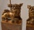 Brown James Mont Gilt Foo Dog Lamps on Cerused Oak Bases - a Pair For Sale - Image 8 of 11