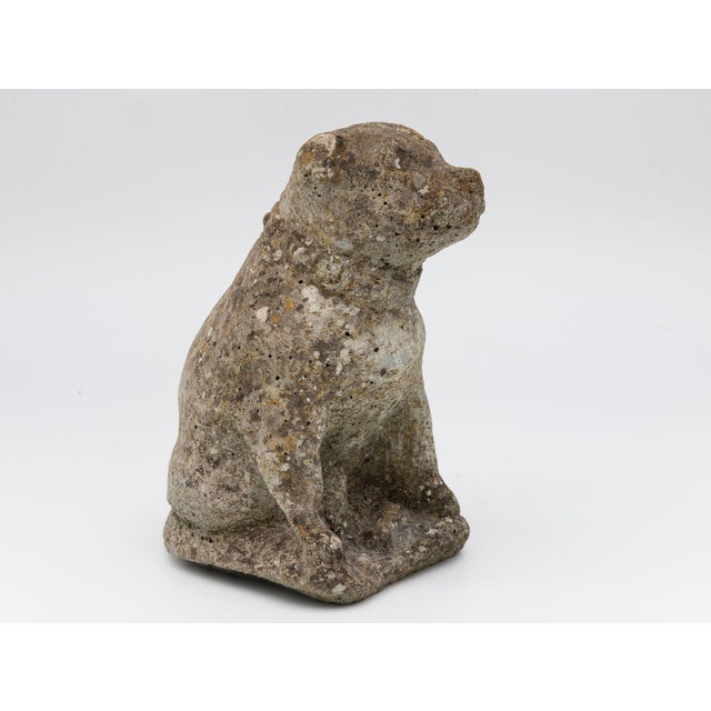 English Composite Stone Bull Dog Garden Ornament, England 1970s For Sale - Image 3 of 9