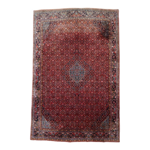 1920s, Antique Persian Bidjar Handmade Rug 7.5' X 10.11' For Sale