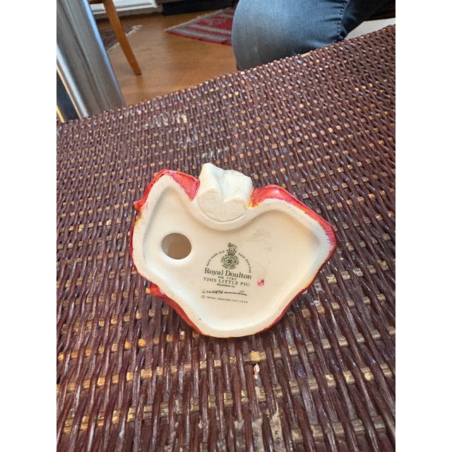 English Royal Doulton This Little Pig Figurine Circa 1936 For Sale - Image 3 of 3