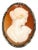 Antique Shell Cameo Brooch, Late 1800s For Sale