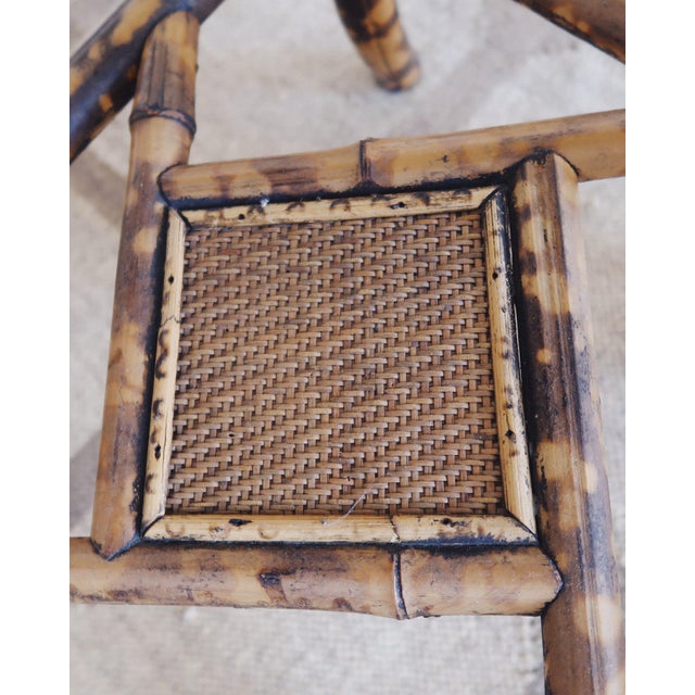 Wood 19th Century Aesthetic Movement Bamboo Side Table With Octagonal Top For Sale - Image 7 of 15