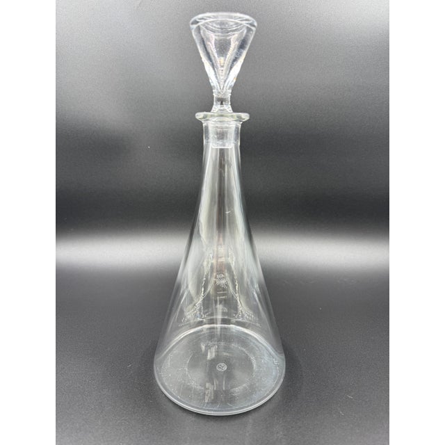 Modern Mid 20th Century Baccarat Crystal Decanter For Sale - Image 3 of 6