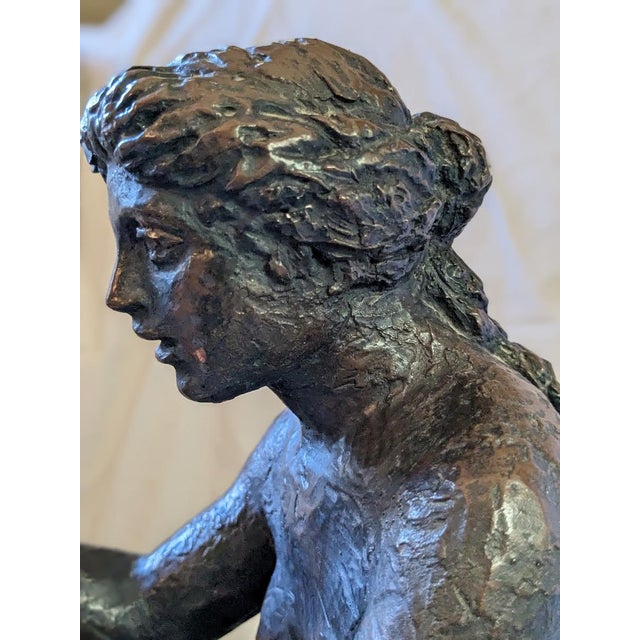 1960s Pair of Renoir's Famed "Fire" and Water" Figures; Vintage Copies, by Austin Productions For Sale - Image 5 of 12