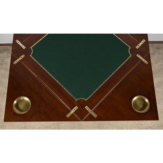Gaming Table in Mahogany For Sale - Image 9 of 18