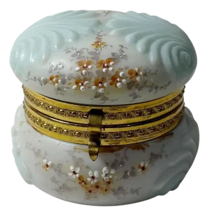 19th Century Victorian Wavecrest Box by Cf Monroe