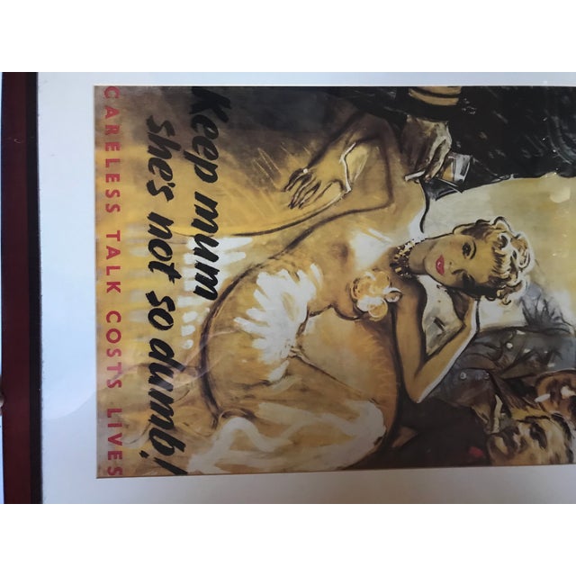 1940s Vintage British WWII Framed Print/Poster For Sale - Image 5 of 8